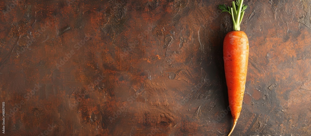 Poster Carrot on a blank backdrop with copy space image