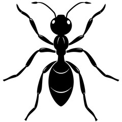 Ant silhouette vector illustration