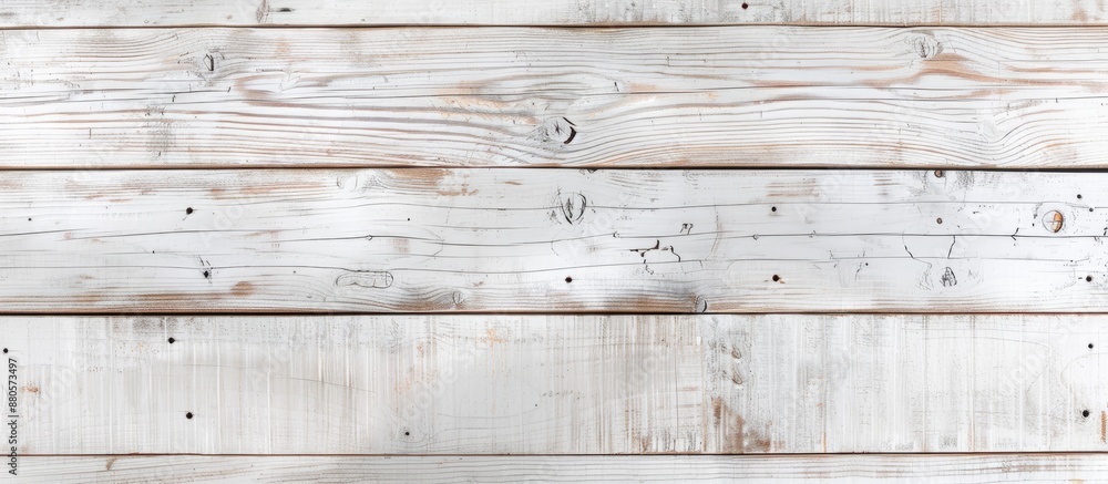 Poster horizontal white wood plank texture providing a background with copy space image
