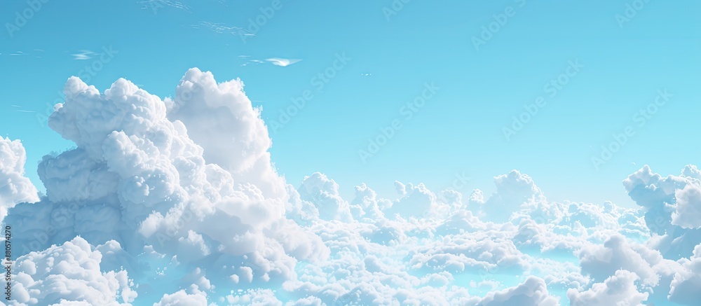 Aufkleber scenic view with clouds against a blue sky perfect as a copy space image