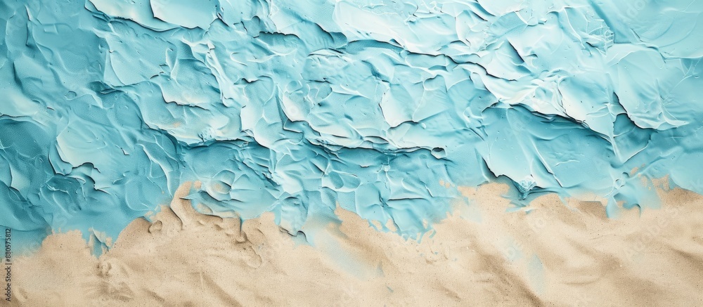 Poster a sandy blue texture makes for an inviting copy space image