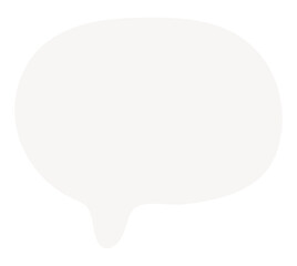 PNG speech bubble icon in white, transparent background