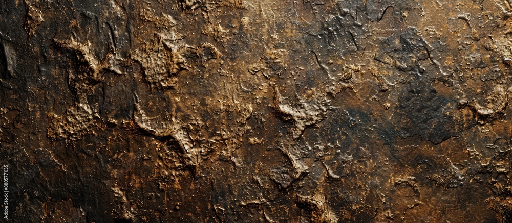 Aufkleber close up of a rough textured surface with natural earthy tones ideal for an architectural or abstrac