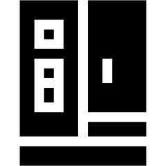 Vector Icon Smart Fridge, electronics, fridge, cold, kitchen