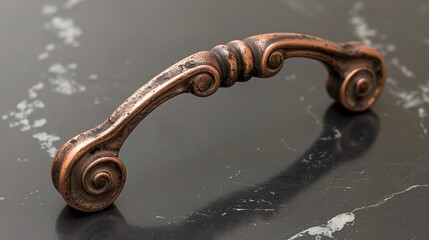 Antique copper handle