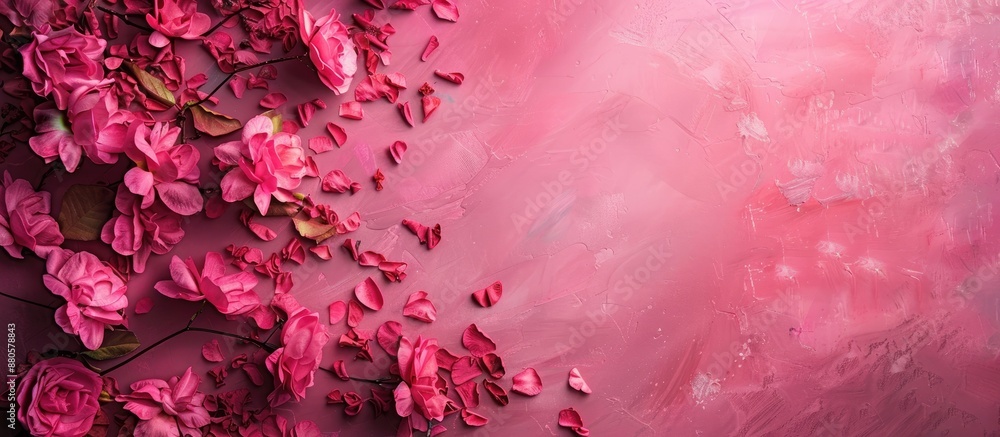 Poster textured pink fuchsia backdrop with copy space image
