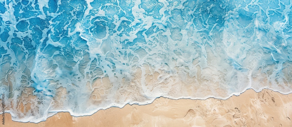 Poster a sandy blue texture makes for an inviting copy space image