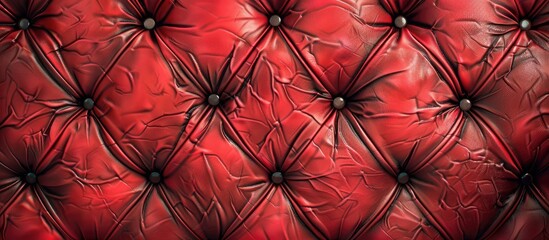 Vintage red leather texture background with copy space image