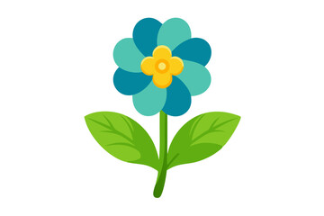 Primrose flower vector illustration 