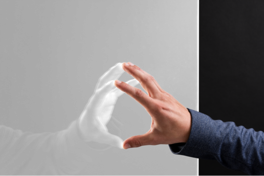 Png  virtual screen transparent background with hand futuristic technology