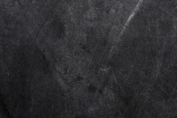 Empty school chalk board on a wooden table. Empty space to enter text or insert graphics. Concept in education or business.