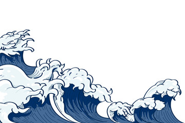 Sea wave png border, transparent background © Rawpixel.com