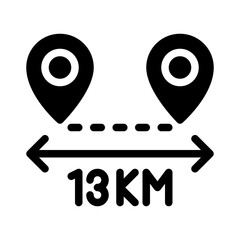 distance glyph icon