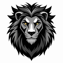 lion head mascot, head of lion, lion head vector