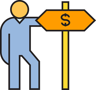 Man and Money Signage
