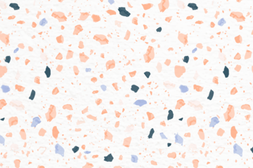 Terrazzo pattern png, aesthetic transparent background, abstract pastel design