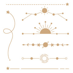 Galaxy divider png stickers, pastel collage element set on transparent background © Rawpixel.com