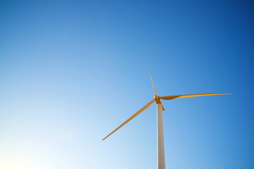 Fototapeta premium Wind turbine generator for sustainable electricity production