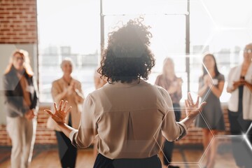 Businesspeople in a business conference