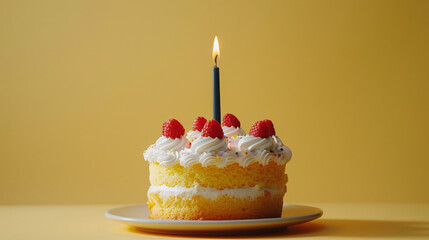 Assorted Sliced Birthday Cakes in Different Sizes and Shapes