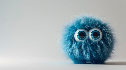 Fototapeta premium cute monster with fur