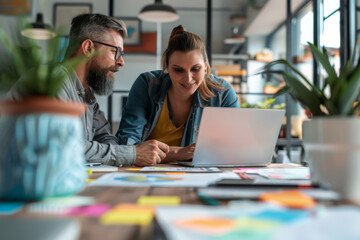 Casual Managers Planning Projects