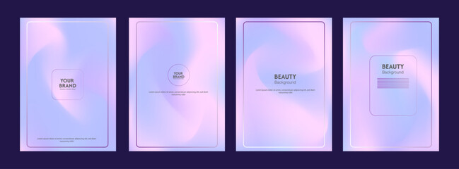 Gradient texture colorful cover design. Luxurious background in soft pastel colors.