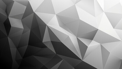 Abstract background with black and white gradient triangles