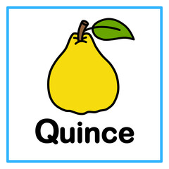  flat quince alfabet illustration © Rahmatullah