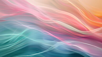 Obraz premium Colorful abstract background forming a wavy pattern with curves, suitable for projects on art, design, technology and motion