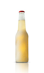 glass bottle with beer