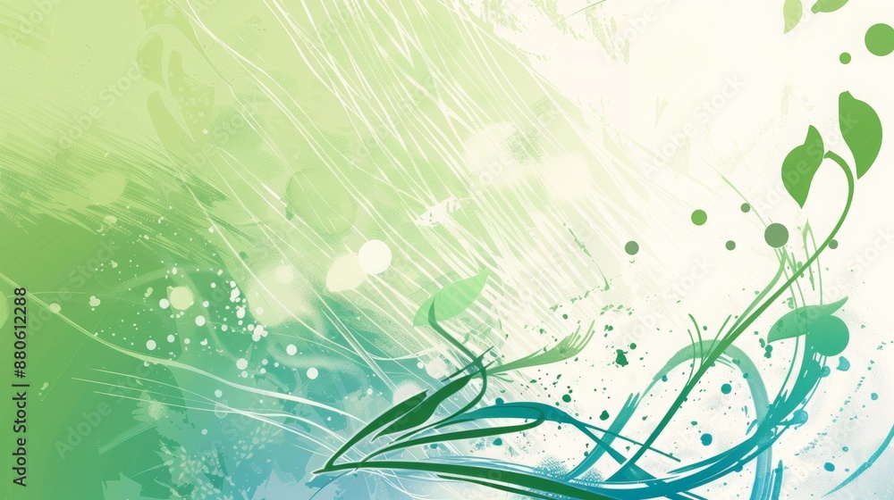 Canvas Prints graphic abstract composition of presentation background for an environemental organisation