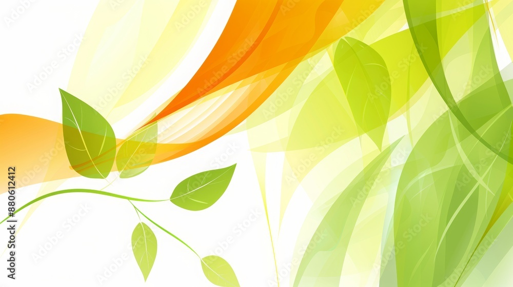 Canvas Prints graphic abstract composition of presentation background for an environemental organisation