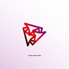 abstract triangle logo design