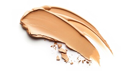 Foundation Makeup on White Background
