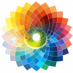 Obraz premium a simple vector image without any gradients used and to use a maximum of 12-colors polygon used in a plain vector polygon