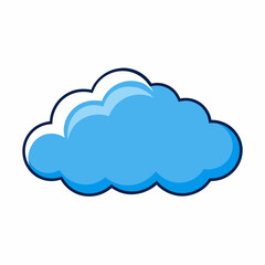 Cloud vector illustration, Cloud vector art, Cloud silhouette, cloud icon