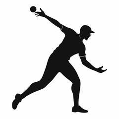 Baseball player vector illustration, Baseball player vector art, Baseball silhouette, Baseball player with bat icon