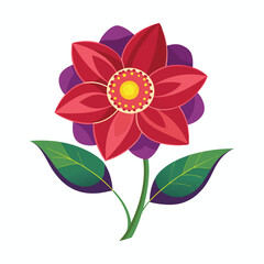 Abstract spring flower for card decor vector illustration