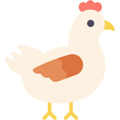Vector Icon Chicken, Hen, Animals, Bird, Animal, Wildlife