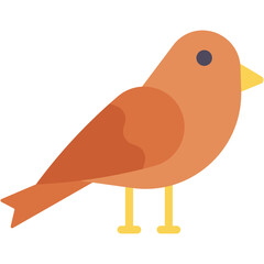 Vector Icon Sparrow, Bird, Ornithology, Zoo, Animals, Animal