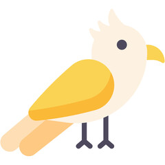 Vector Icon Cockatoo, Ornithology, Zoo, Bird, Animals, Animal