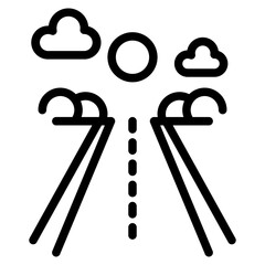 Road Icon, Vector Road Icon symbol