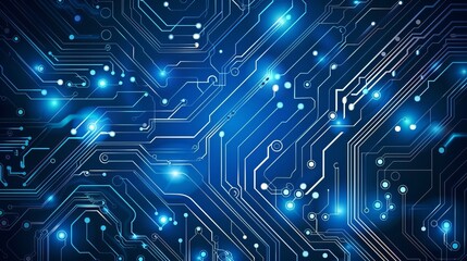 Abstract vector background featuring a high-tech circuit design with digital connections and futuristic elements – ideal for technology, innovation, and data visualization concepts


