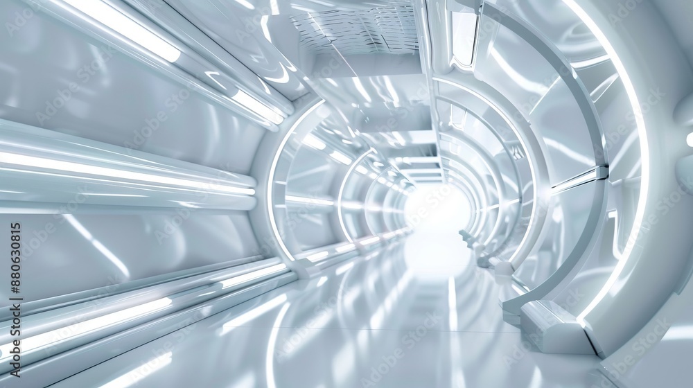 Poster white futuristic background with sleek modern technology design elements and abstract digital patter