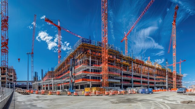 The building construction site