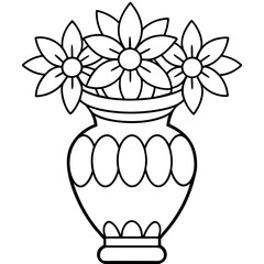 Elegant Glass Vase with flowers