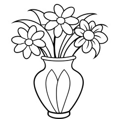 Elegant Glass Vase with flowers