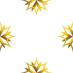 luxury golden geometry frame design