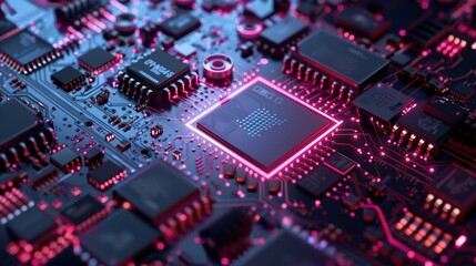 Fototapeta premium Understanding Central Computer Processors CPU